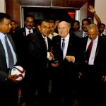 FFSL 75th Anniversary Banquet With FIFA AFC Presidents FFSL President Ranjith Rodrigo December 02 2014